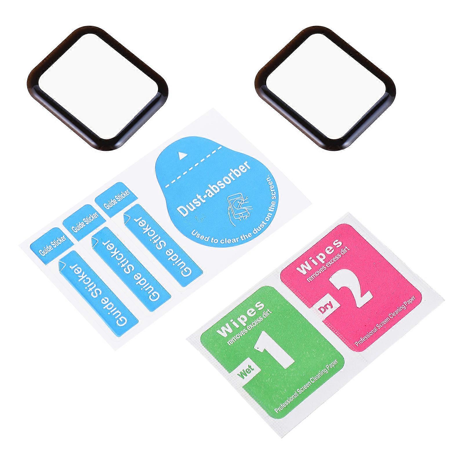 Steel Glass Watch Screen Protector for Protective Use 2Pcs Full Coverage