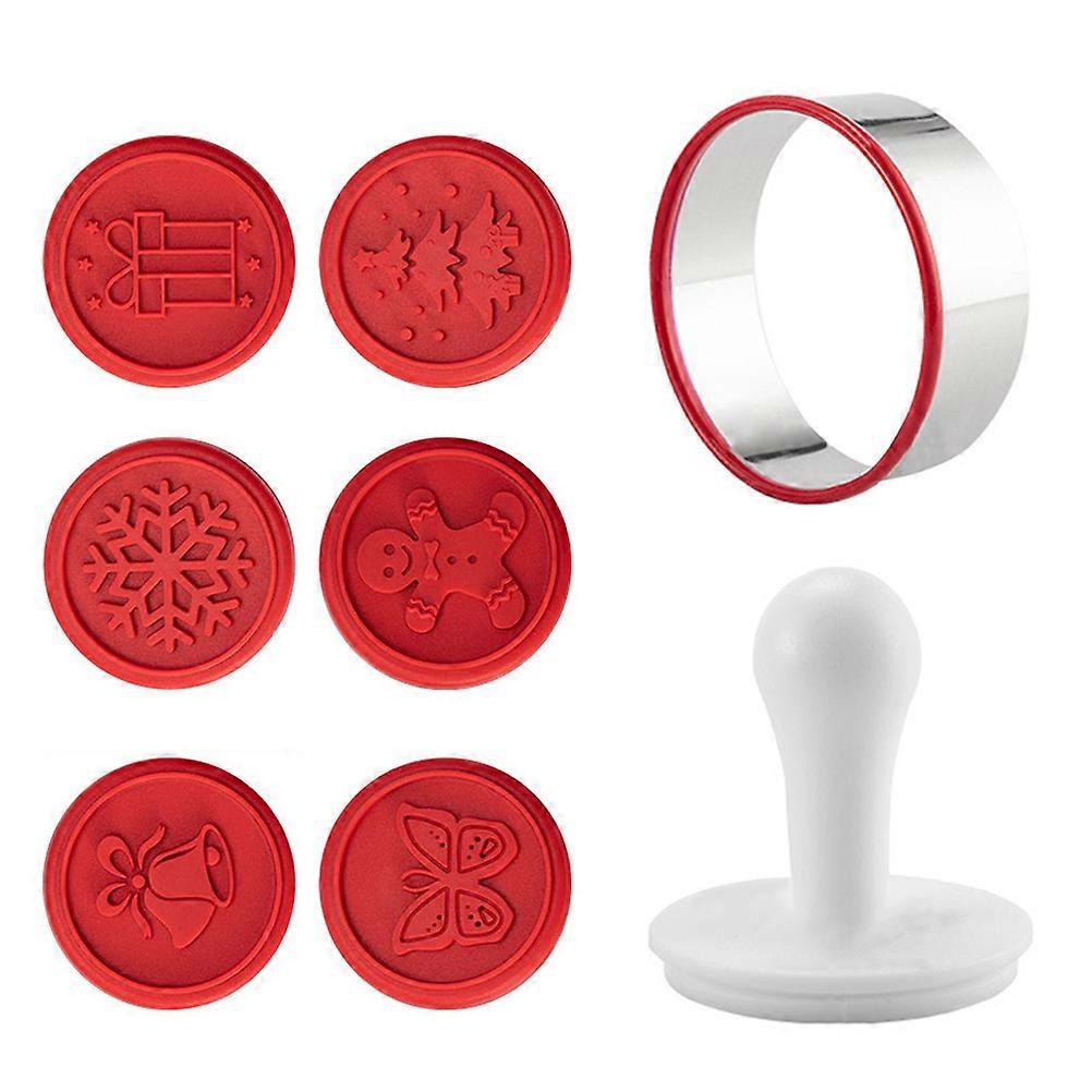 1 Set Christmas Cookie Cutter Decorative Reusable Biscuit Stamp Cookie Accessory Mold