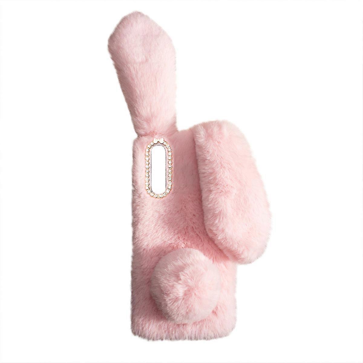 Kawaii Phone Case Luxury Plush Case For Children Friends Women Pink Color Easy To Install 1Pack