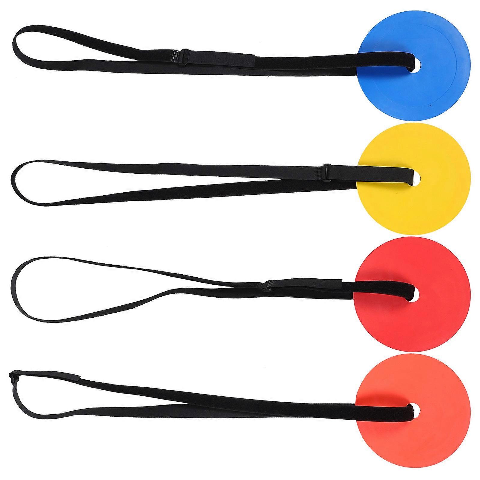 4pcs Durable TPE Soccer Training Discs for Skill Development in Soccer, Hockey, and Baseball – Enhances Throwing and Balance Practice