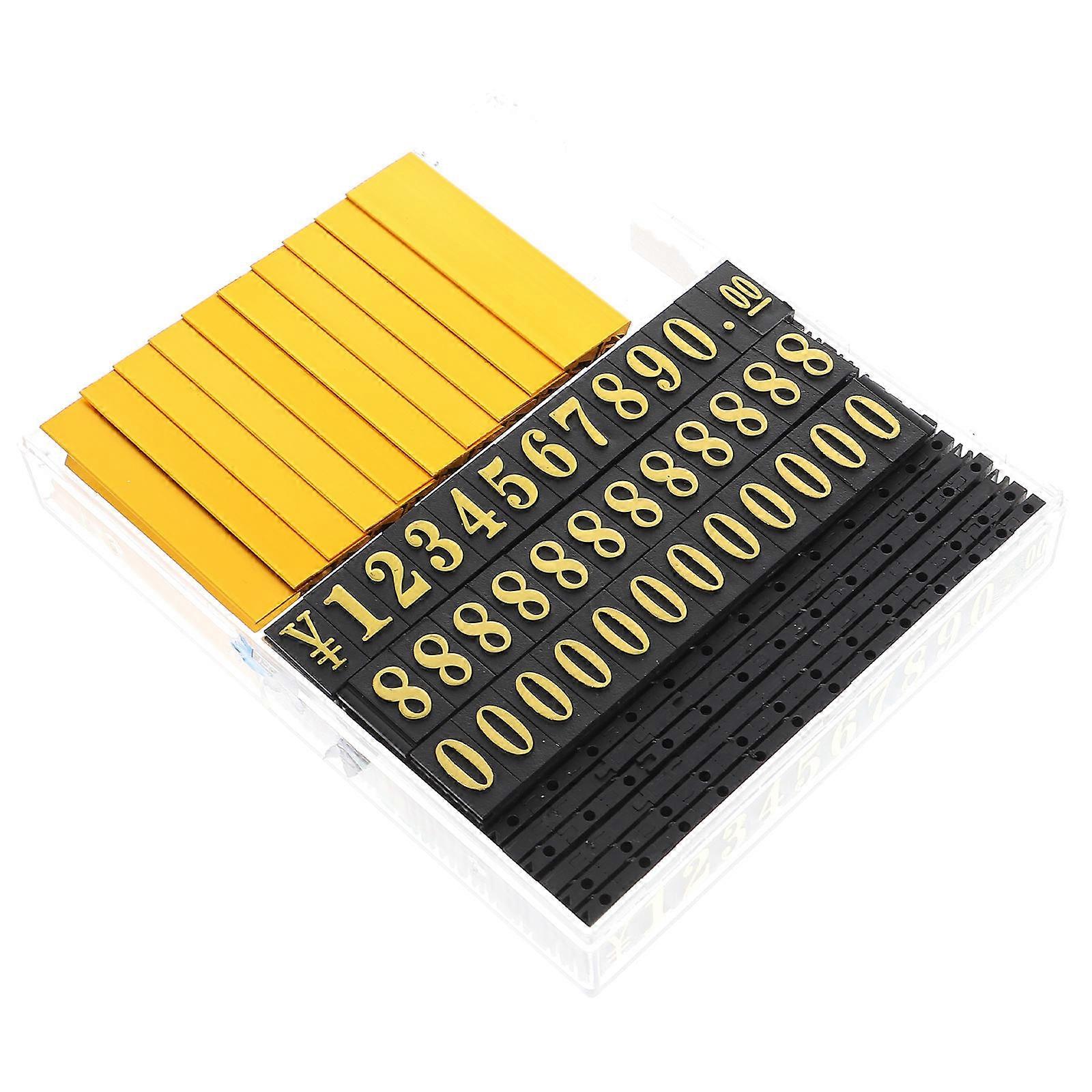 Golden Aluminum Alloy Price Display Cube for Jewelry Stores Lightweight 1 Set