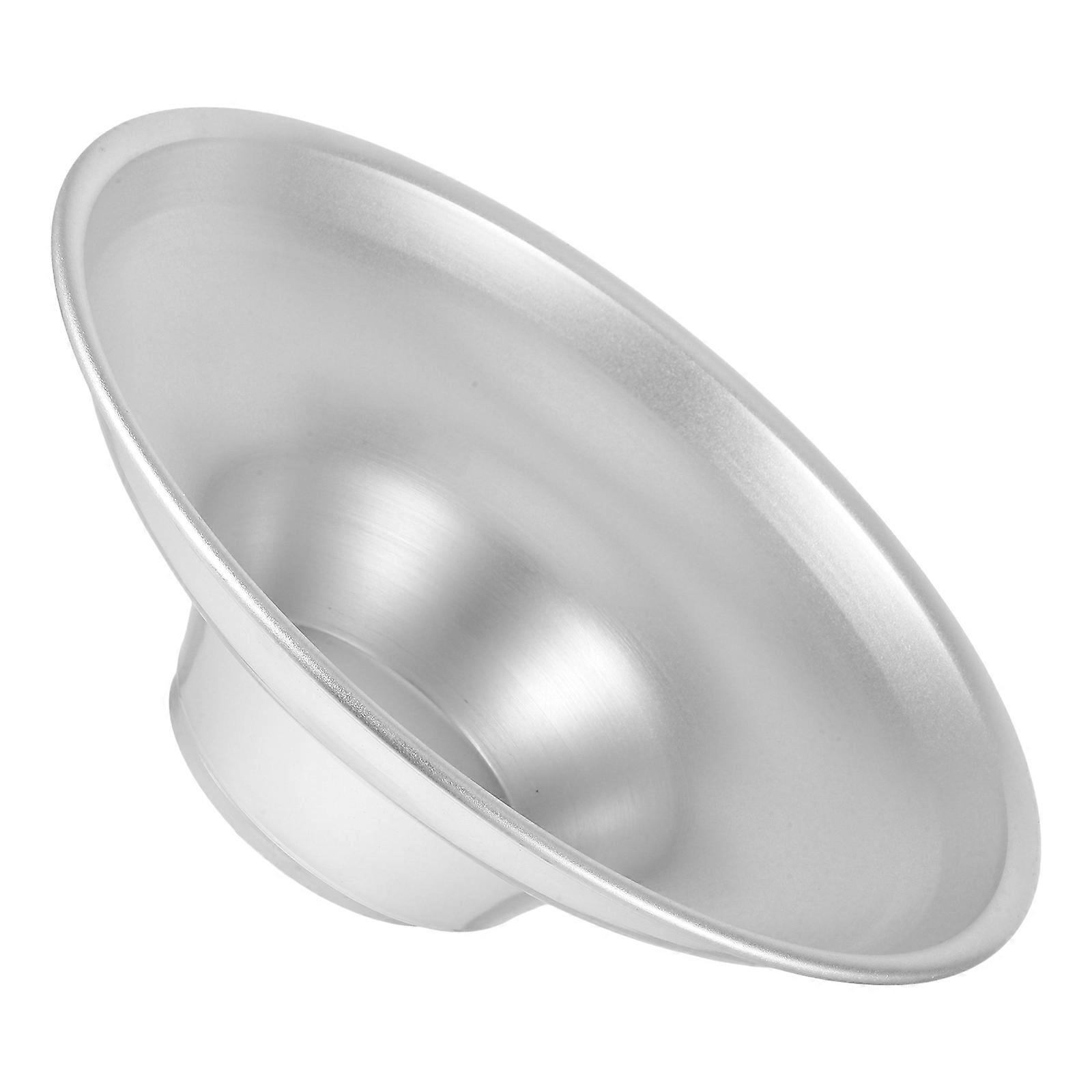 Outdoor Rainproof Lampshade Functional in Harsh Weather Conditions Silver Colour Aluminium Alloy Material Round Shape 9.6×9.6×3.1in 1Pcs