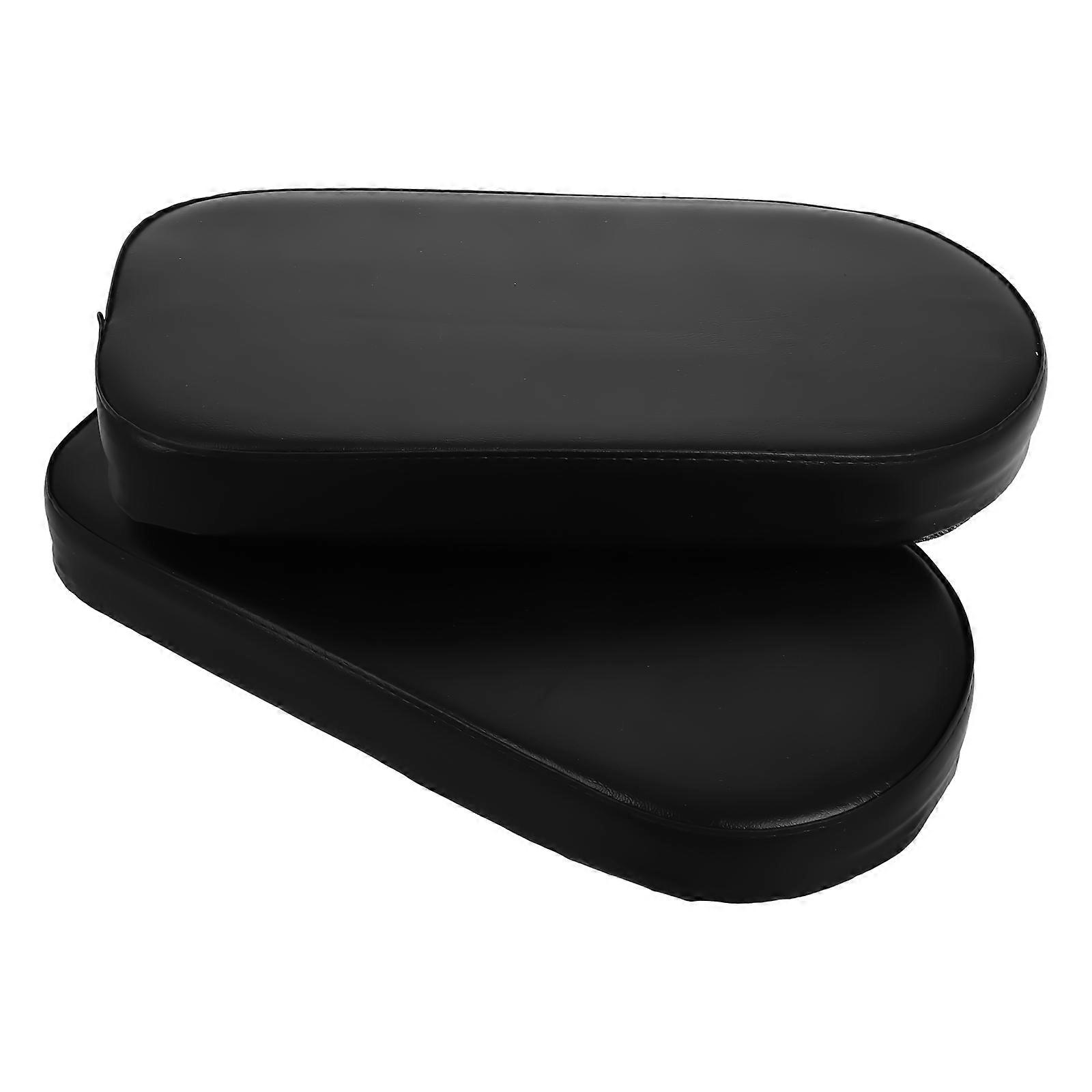 Comfortable Bike Saddle Seat with Artificial for Men and Kids Black Easy Installation Multifunctional 2pcs