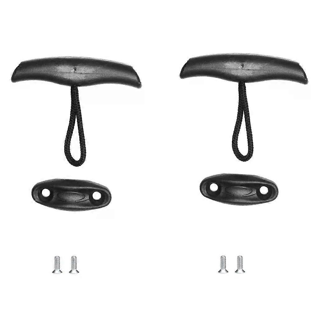 Universal Marine Canoe Kayak Pull Toggle Handle Dinghy Carry Handle with Cord with Screws rubber boat accessories