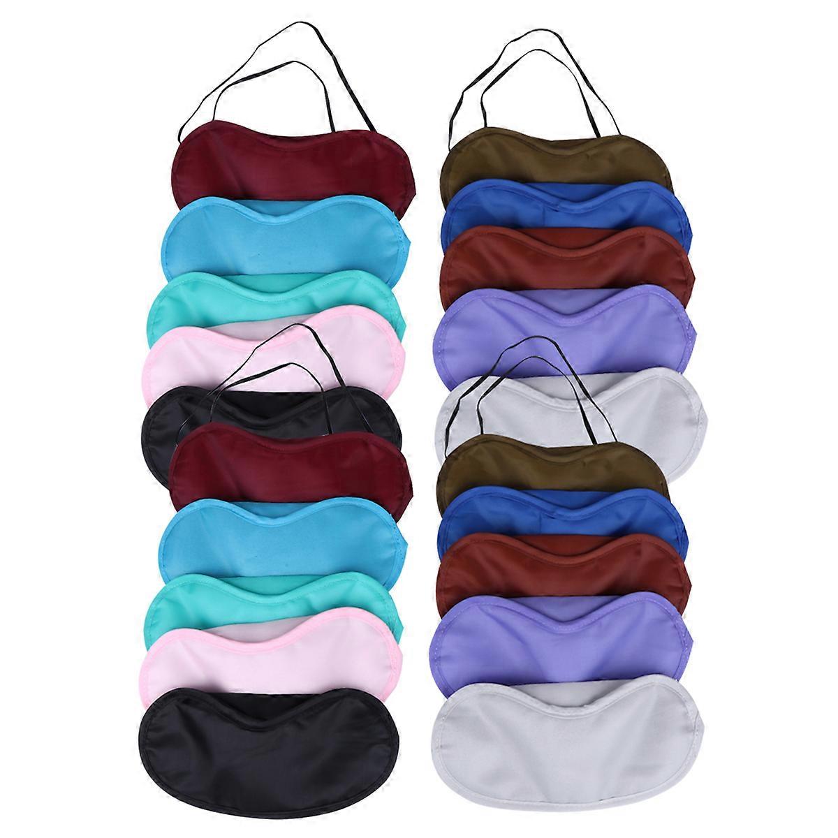 Portable Blindfold Eye Patch For Beach Party Classmate Parties Mixed Color 21Pcs