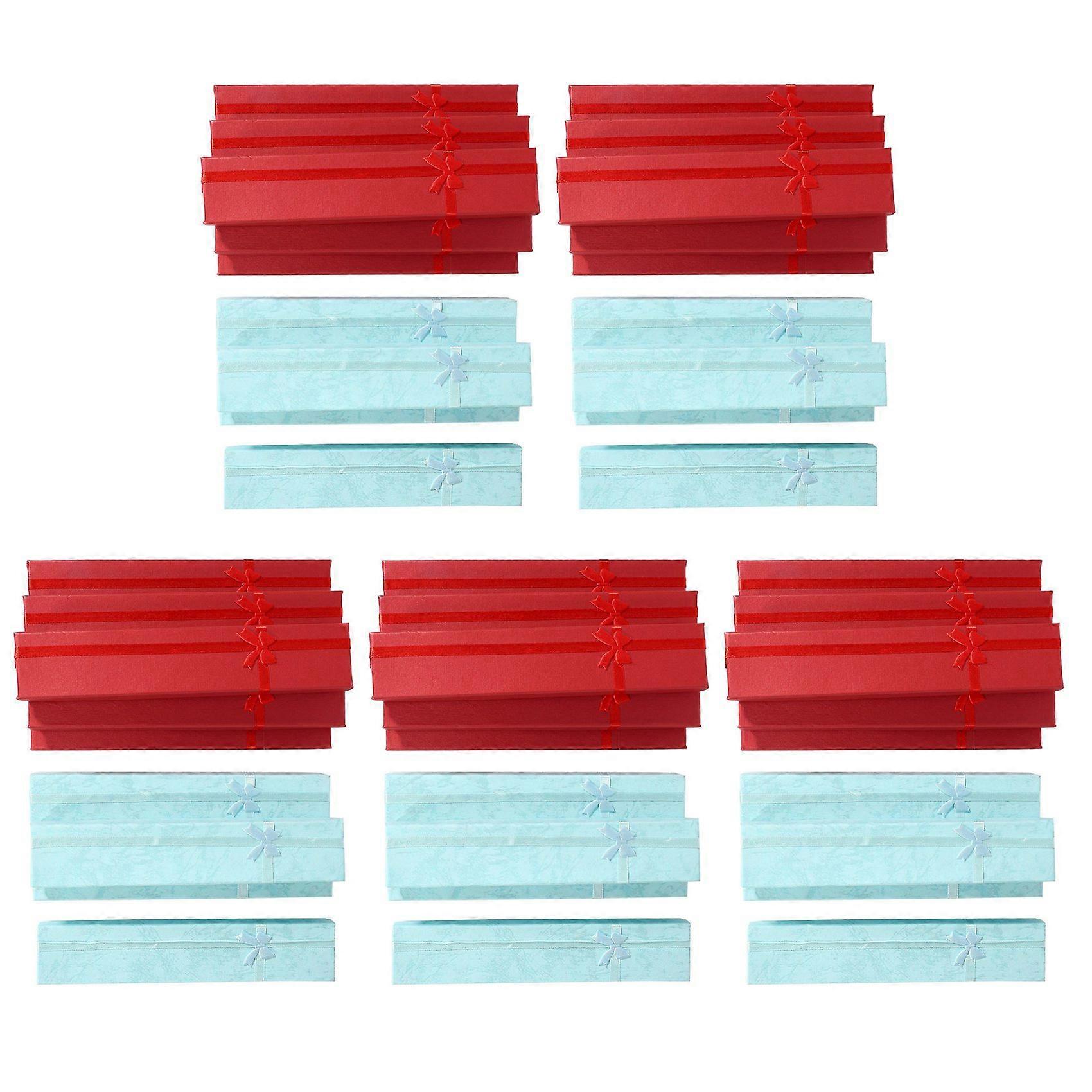 50 x Elegant Luxury Gift Boxes Long Rectangular for Jewelry Presentation Necklaces