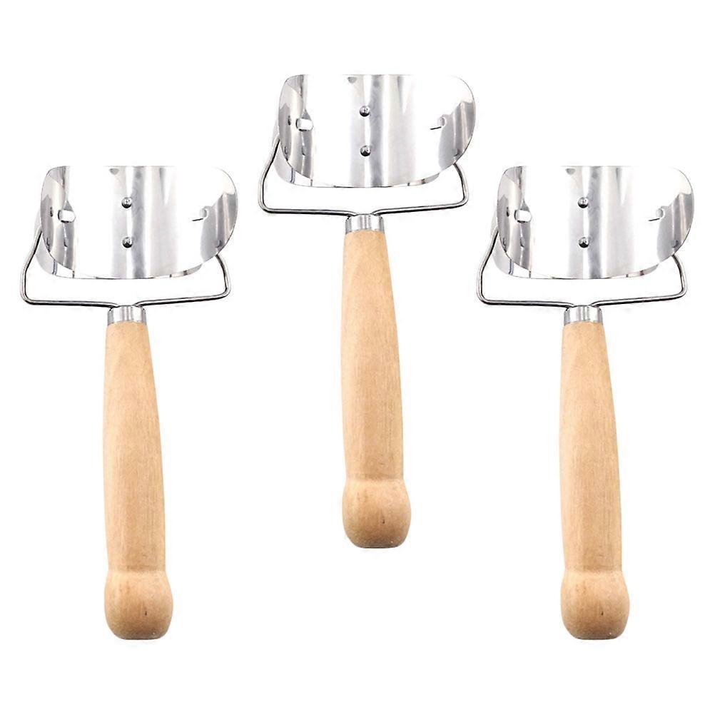 Stainless Steel Dumpling Skin Maker with Handle for Home Use Assorted Color 3Pcs