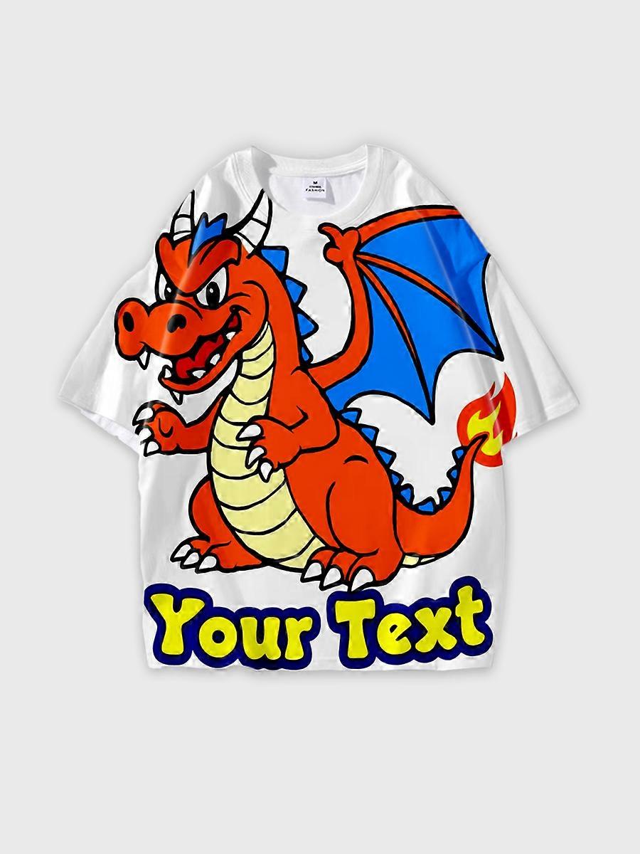 T-shirt round neck Pattern loose short sleeve N3118