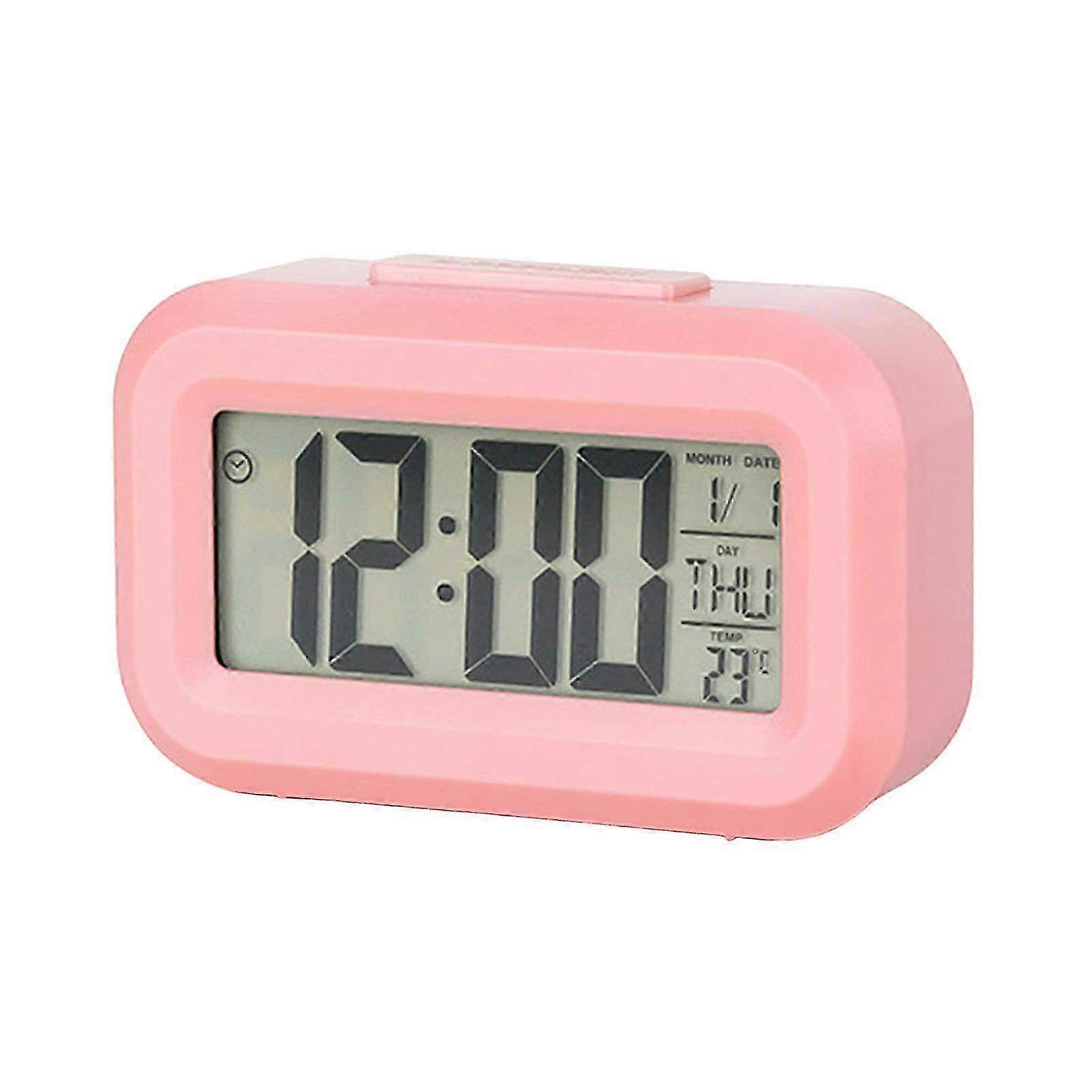 Kolay Okunabilir Ekranlı Dijital Seyahat Alarm Saati - Erteleme Fonksiyonu & 12/24 Saat Formatlı Pil İle Çalışan Masa Saati