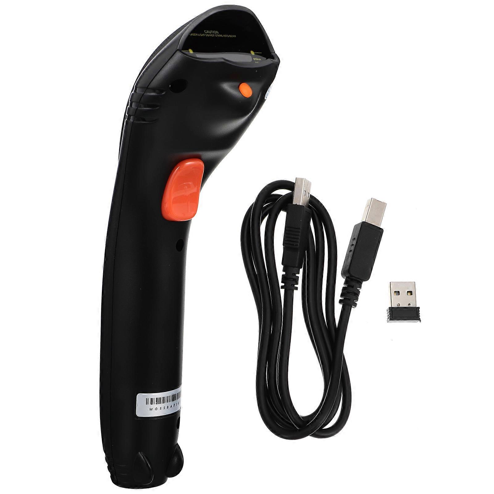 Portable Wireless Code Reader For Supermarkets And Physical Distribution Black Simple Design 1 Set