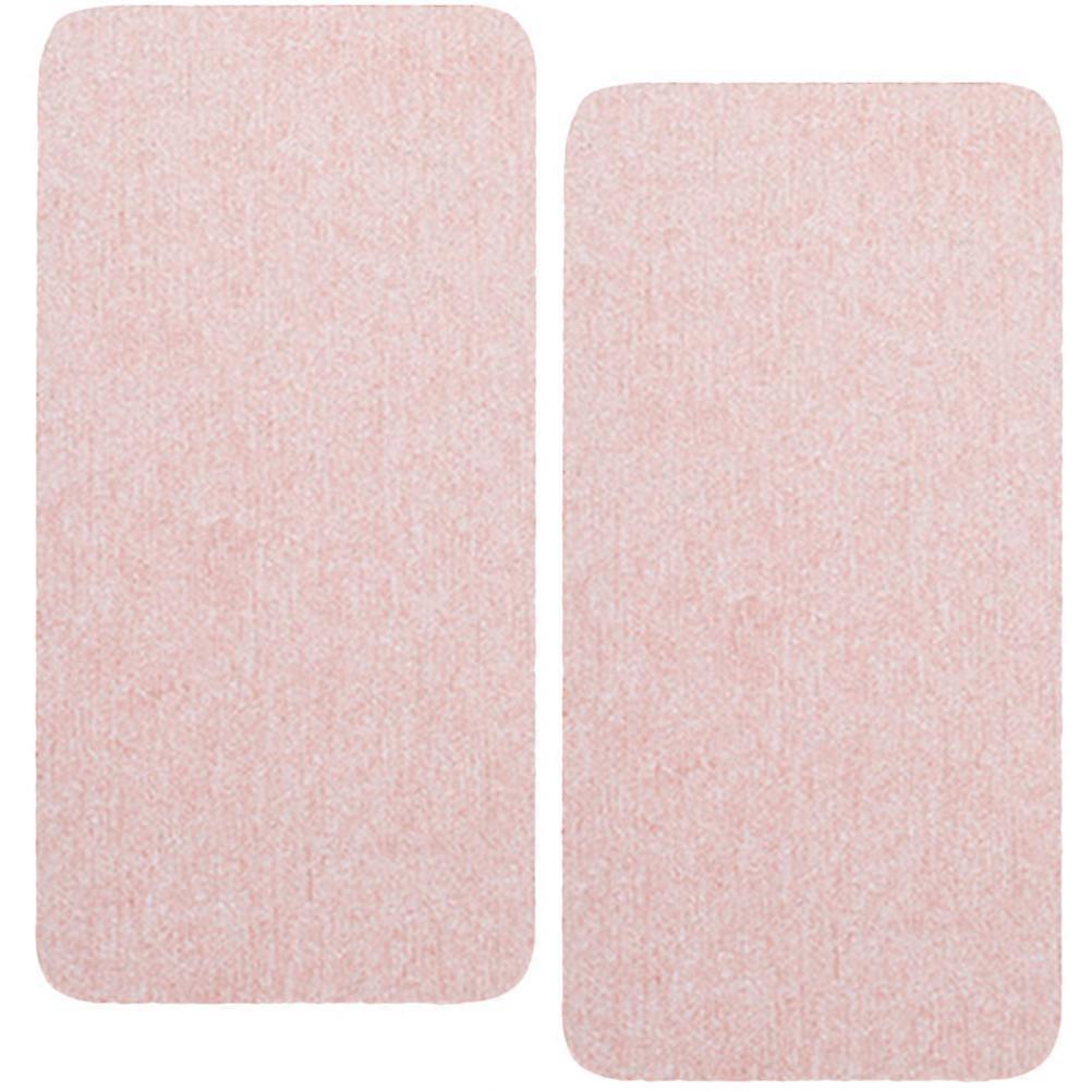 Pink Absorbent Mats for Bathroom Countertop with Strong Water Absorbent Function for Cup and Soap Holder 2Pcs