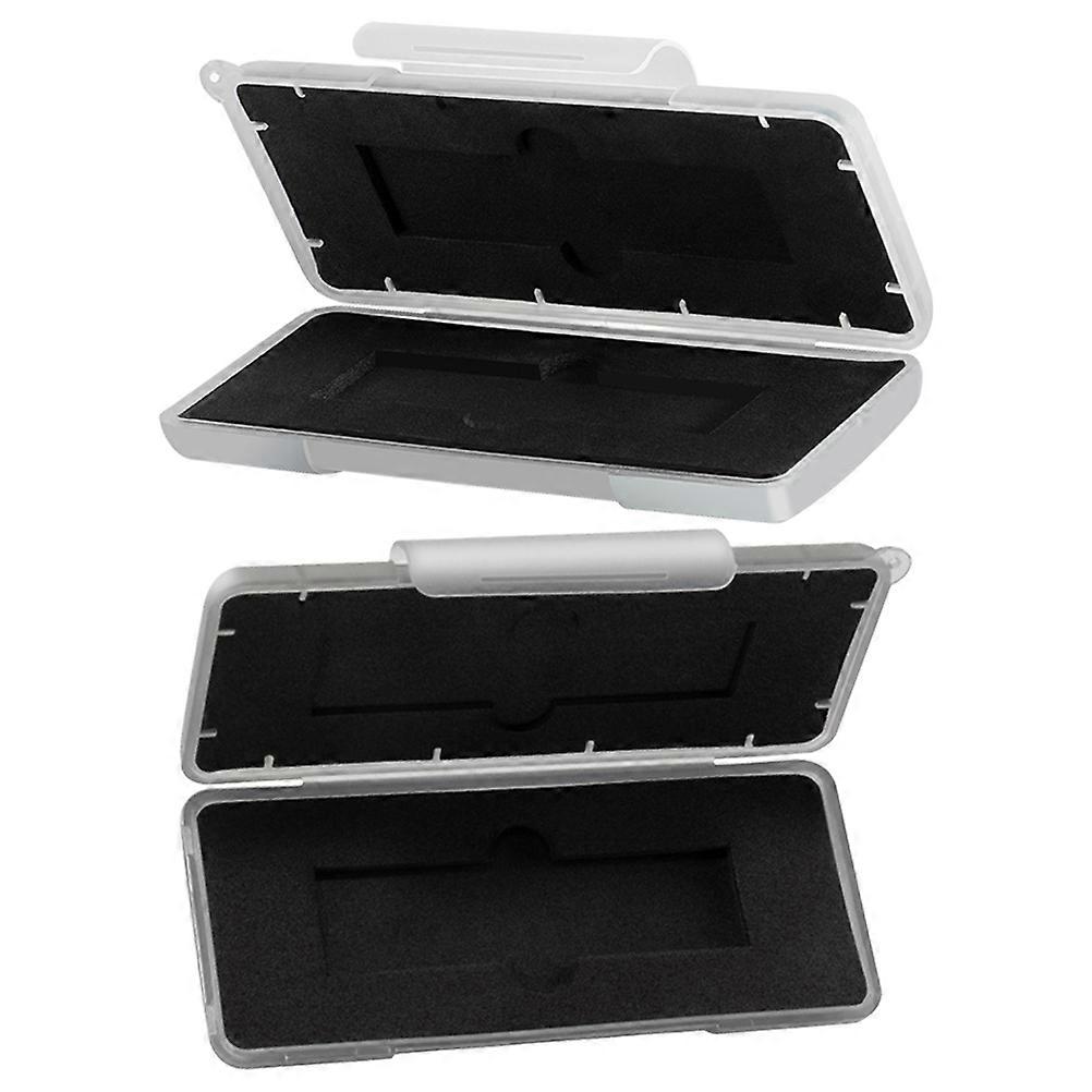 2pcs NVMe SSD Case, Shockproof & Durable PP Material with Soft Lining, Protective Carrying Box for Safe SSD Storage and Organization