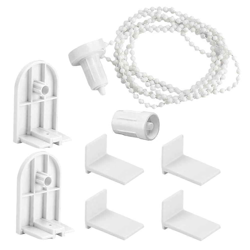 White POM Roller Blind Fittings Kit for Vertical Blinds Replacement Parts Easy to Install