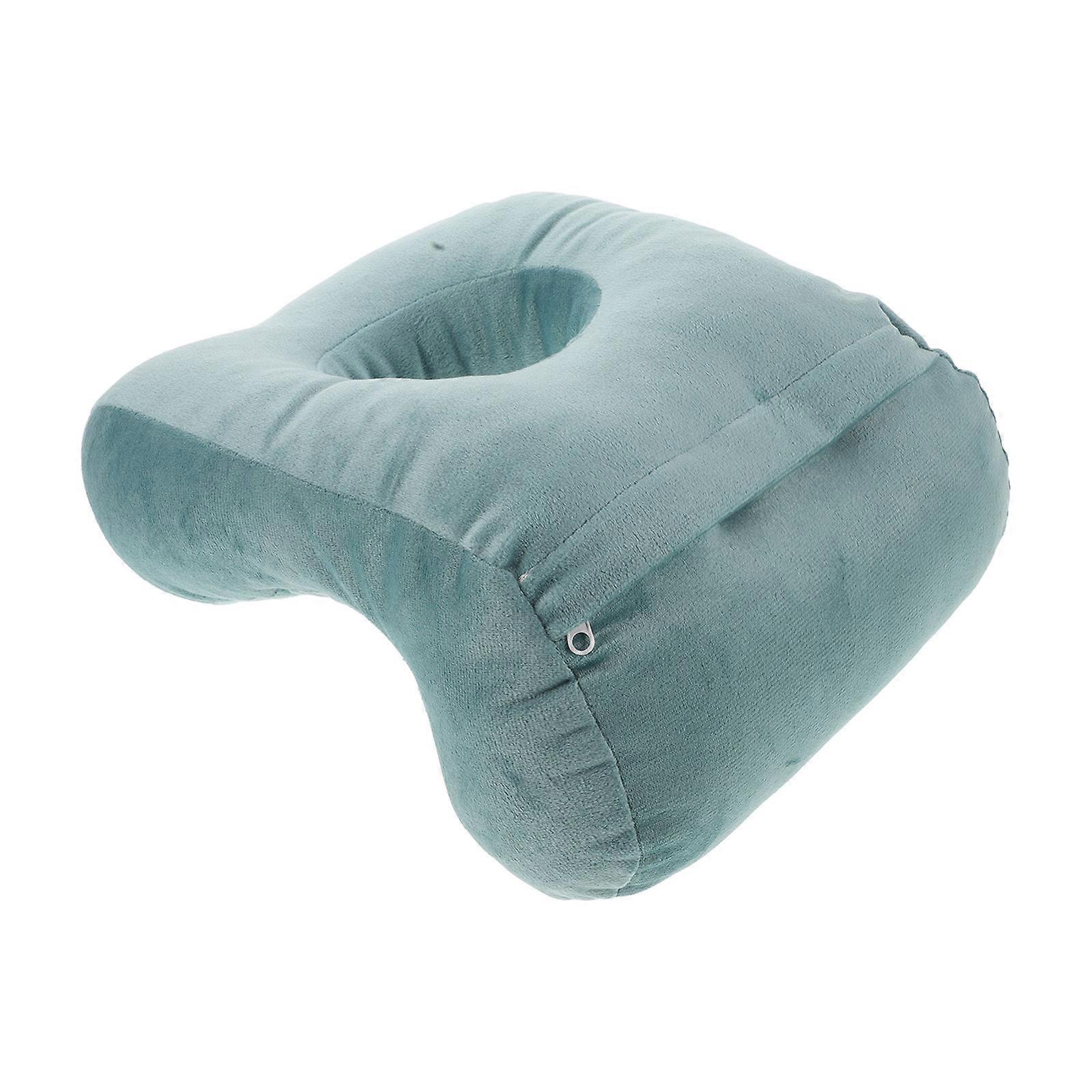 Memory Foam Nap Pillow with Arm Support – Ergonomic Face Down Sleeping Pillow for Desk, Office, and Home Use – Removable Washable Cover