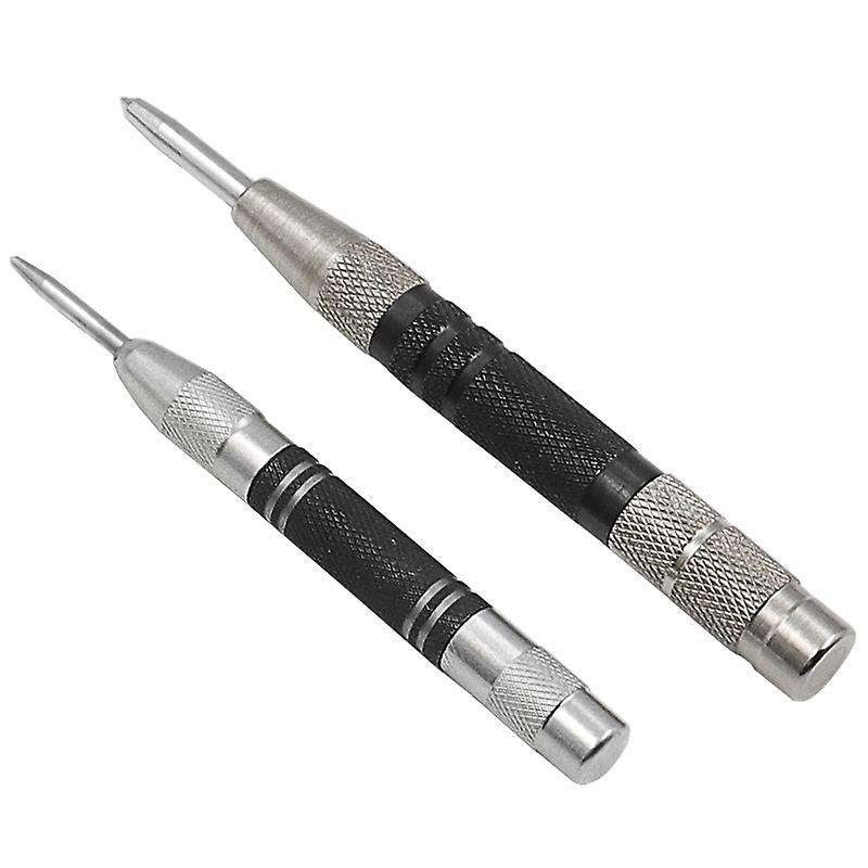 Pxcl 2pcs Strong Adjustable Automatic Center Punch Spring Loaded Metal Drilling Tools