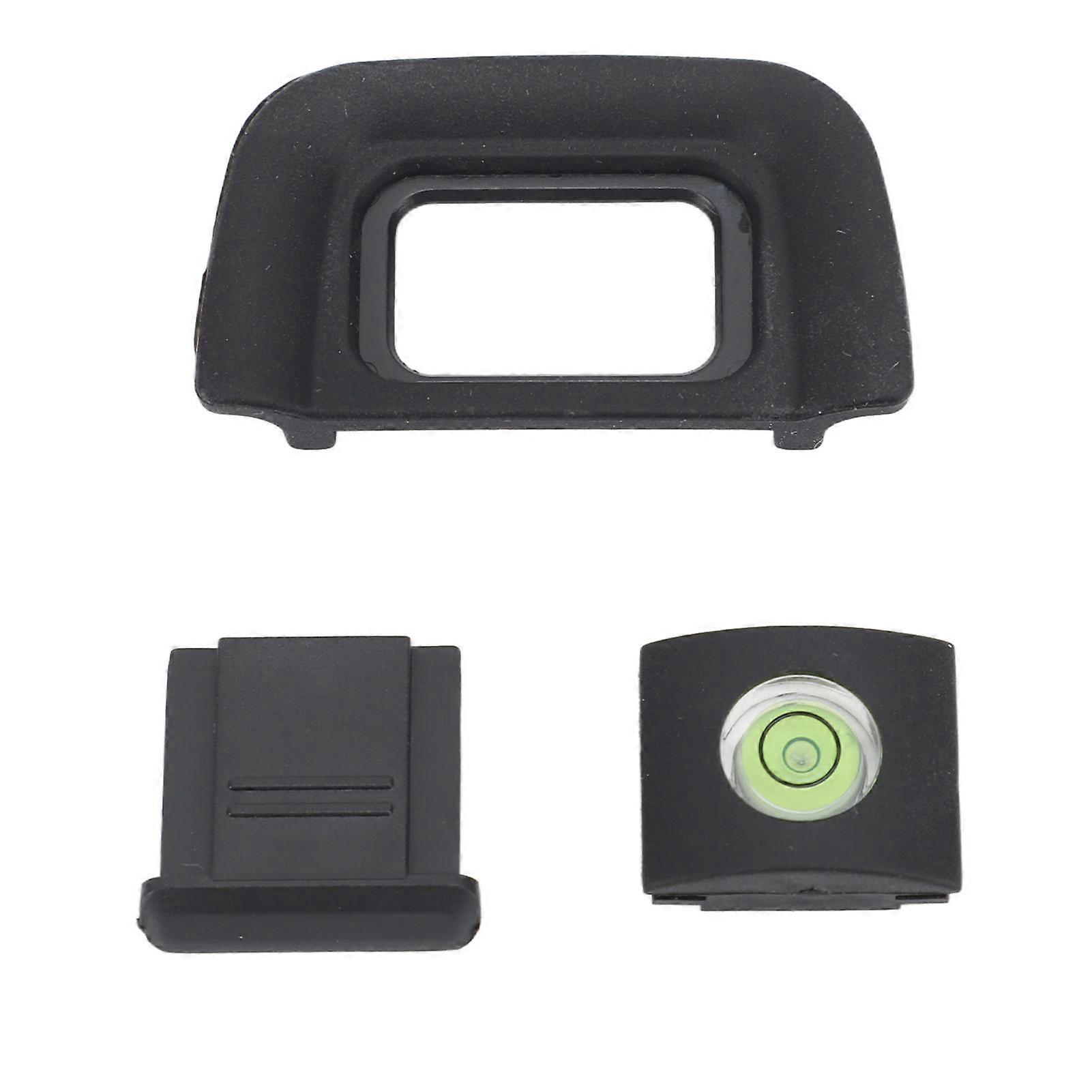 Camera Eyepiece Eyecup 22mm Viewfinder Eyecup with Hot Shoe Cover and Level Replacement for Nikon D5200 D5100 D3100 D3000