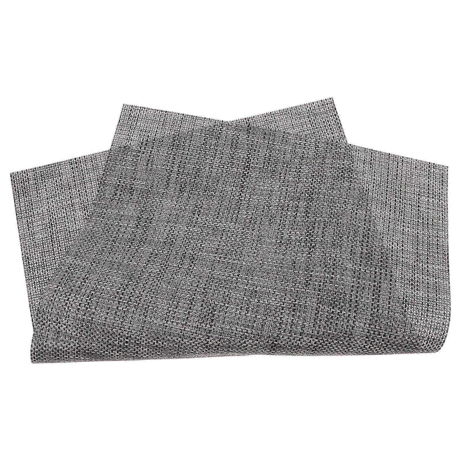 Woven Placemats Kitchen Table Mats Rectangular Protective Heat-resistant Simple Design Grey 1Pcs