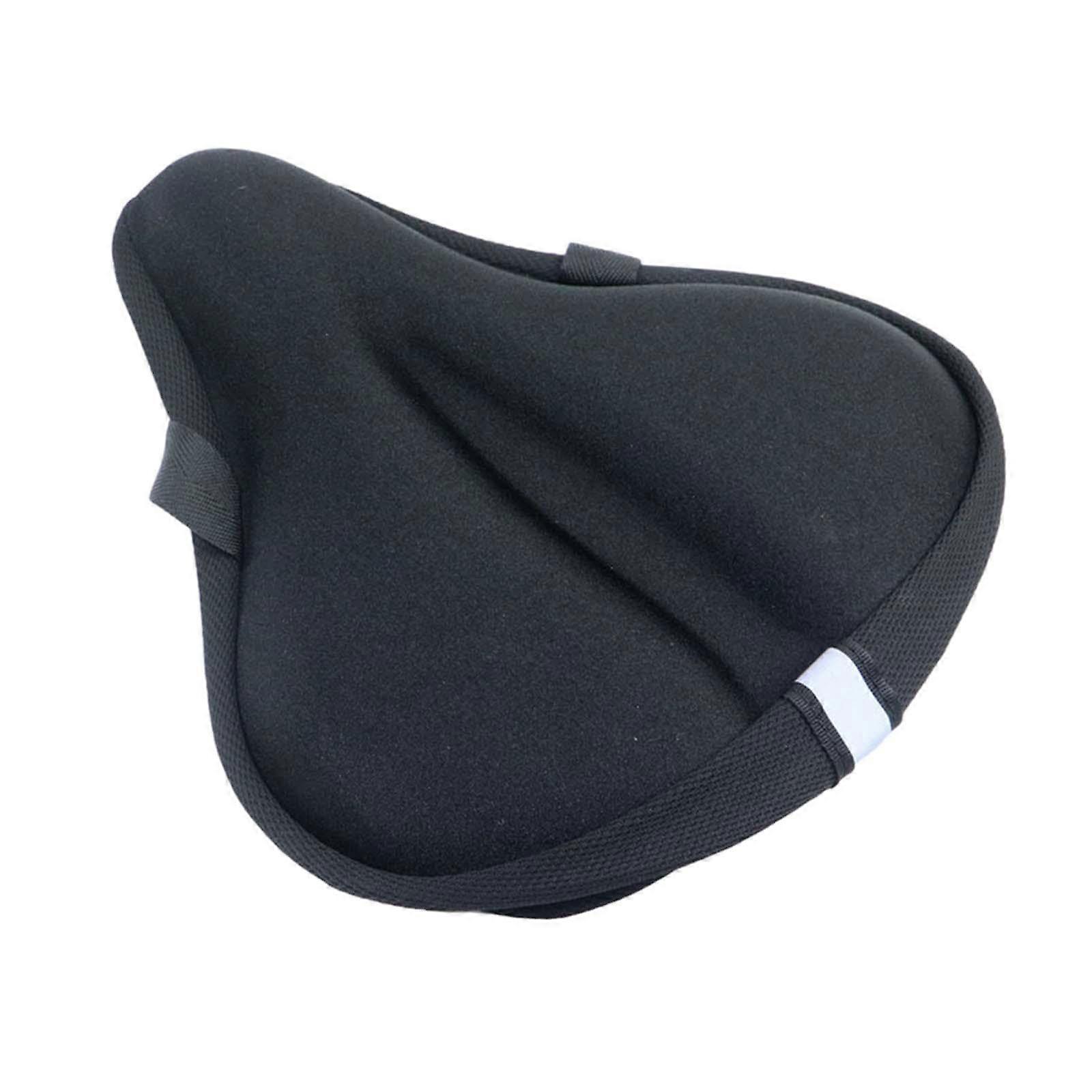 Fahrradsitzkissen Rutschfest für Rennräder und Übung, Ergonomisches Sattelkissenbezug, Universal Passform, Schwarz