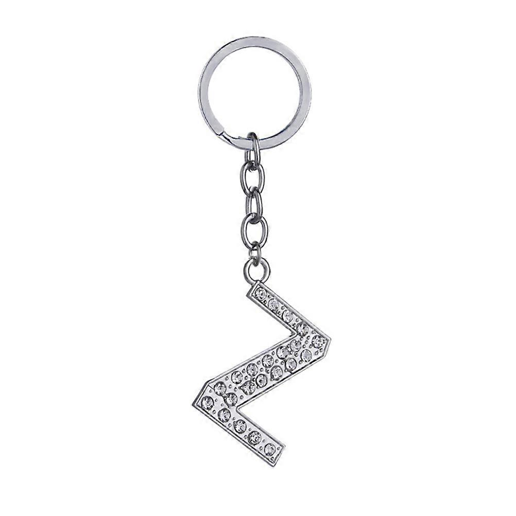 Metal Letter Key Ring Alphabet Keychain Attach Keys Family Friends Colleagues Gift Letter Z Zinc Alloy 1Pcs