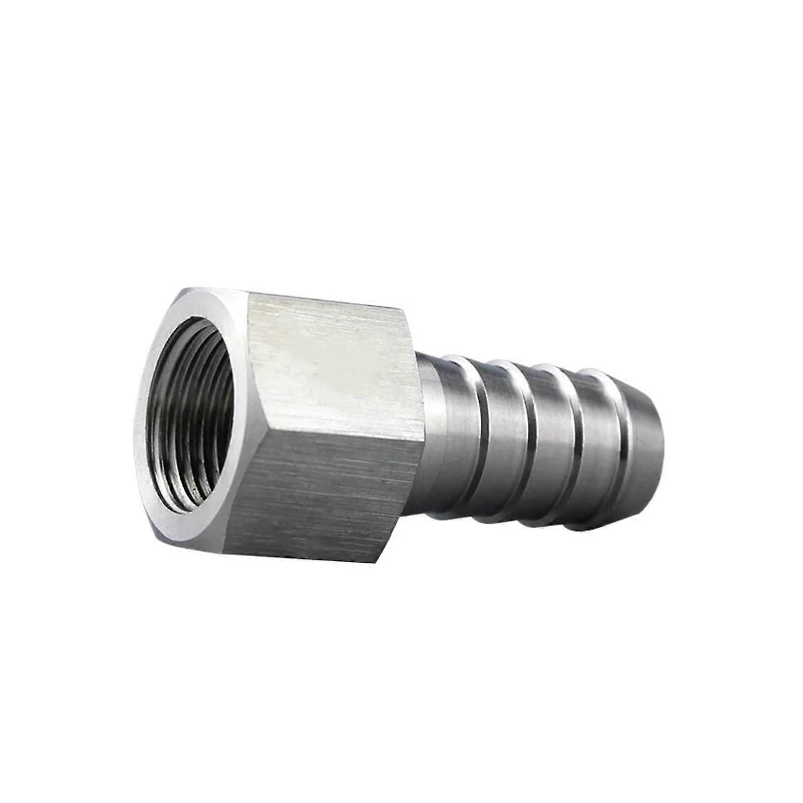4mm Hose Barb OD to 1/2' BSPP 304 Stainless Steel Pressure Pipe Fitting Connector
