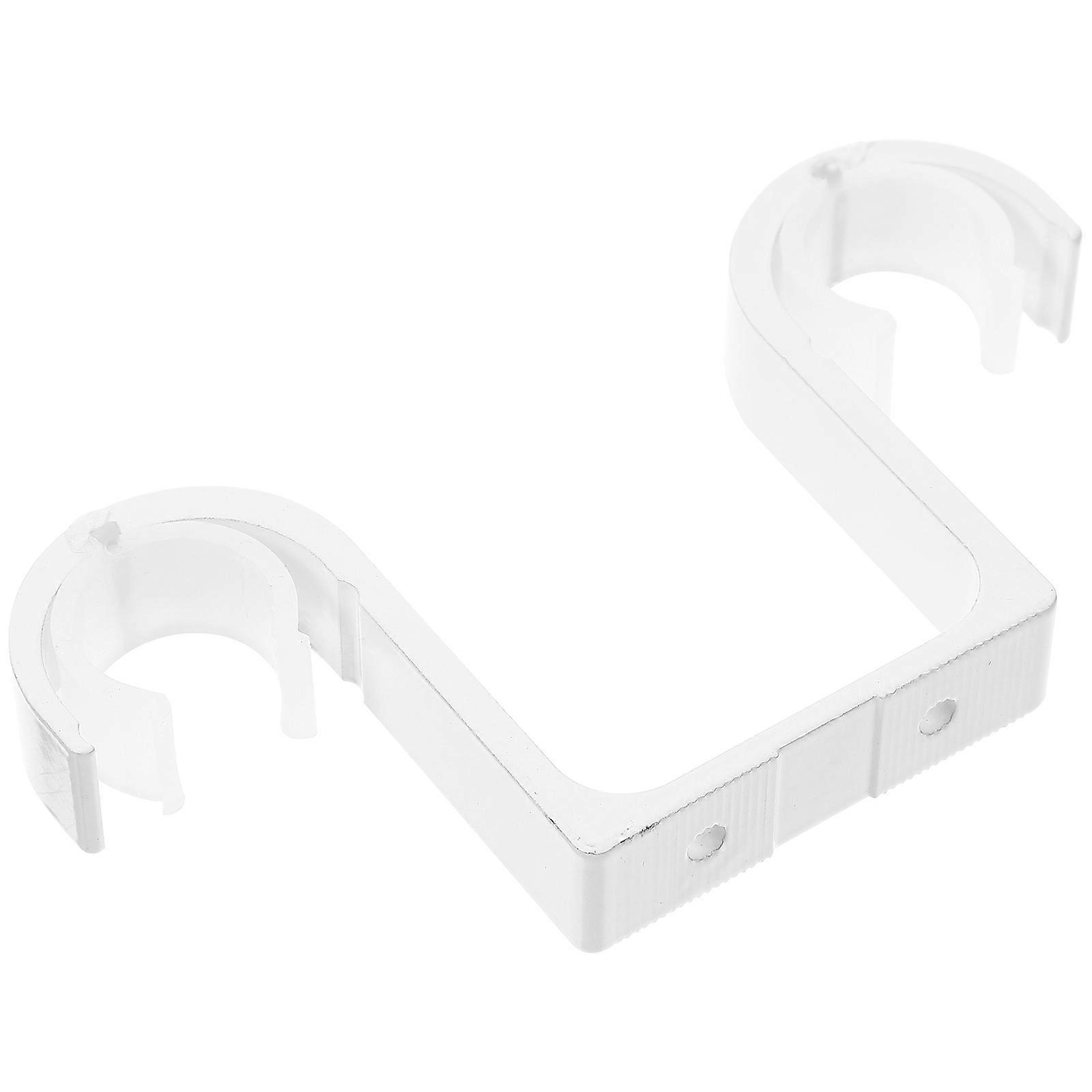 Ceiling Mounted Double Curtain Rod Bracket Aluminum Alloy 1 Set