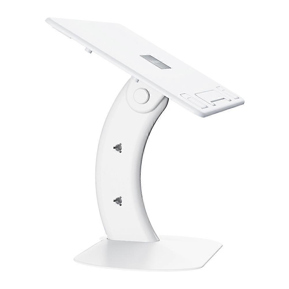 Desk Space Saving Laptop Stand For Efficient Study And Reading In A White PC Material 1Pcs