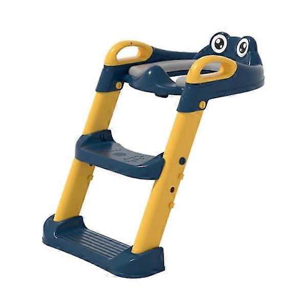 Potty Training Toilet Seat with Step Stool Ladder Handle Foldable Adjustable for Kids