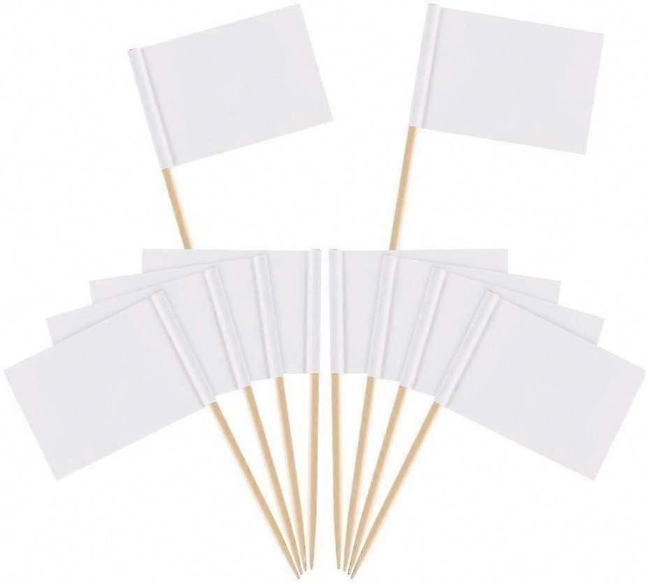Blank Toothpick Flags Cheese Markers Blank Flags Label Marking (100)