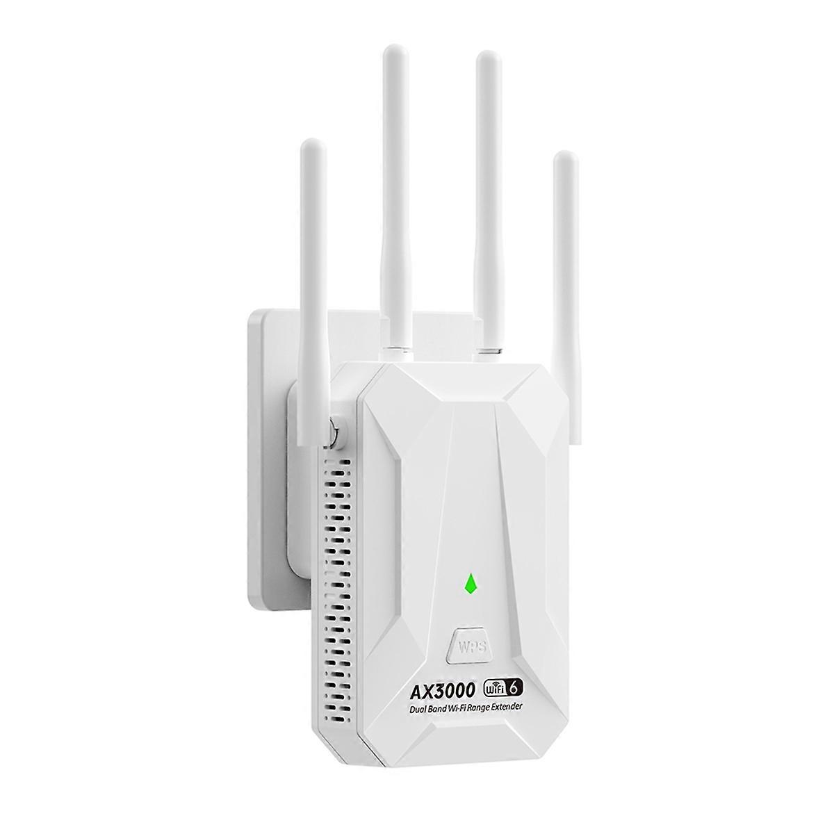 WiFi6 3000Mbps Wireless Repeater Dual Band 2.4Ghz 5GHz WiFi Extender WiFi 6 Amplifier Signal Expans