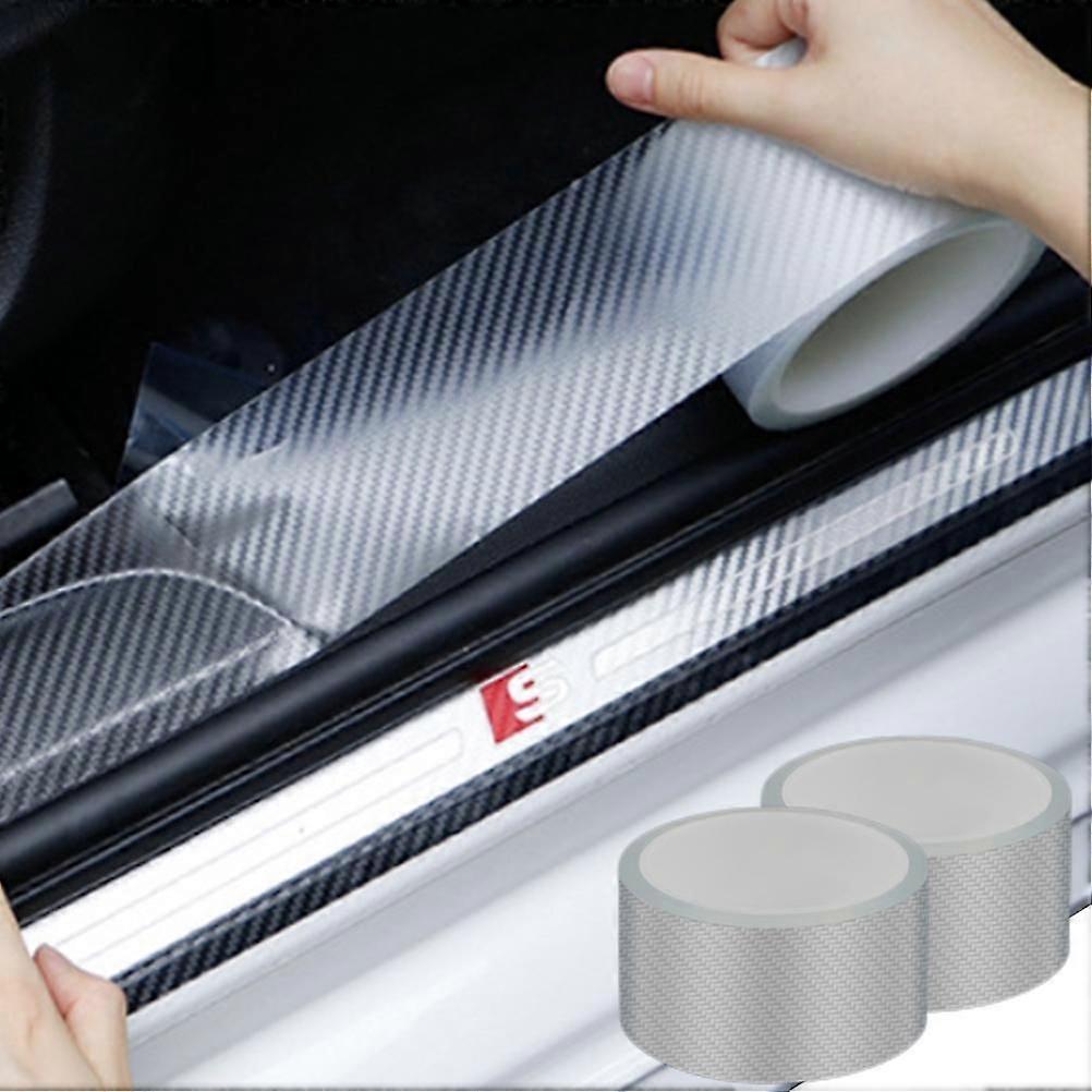 Autodeur Entry Guards 2 rollen Clear Carbon Fiber