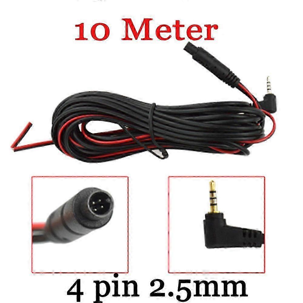 Car Rear View Camera Wire Cable Line 4 PIN 5 PIN  TO 2.5MM For Car DVR or Handheld GPS  6/10/15/20 Meter Reversing image