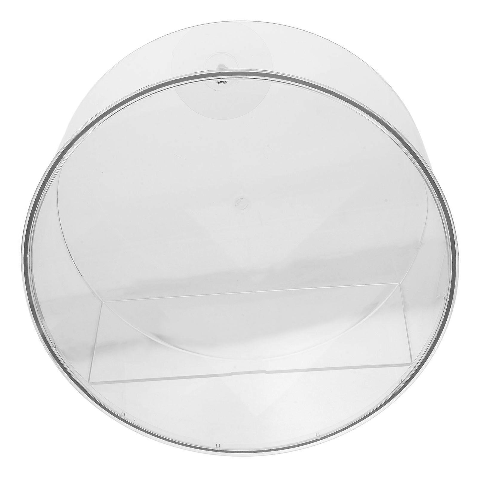 1 Set Wall Mounted Round Display Shelf and Storage Box for Books and Kitchen Cart Organization