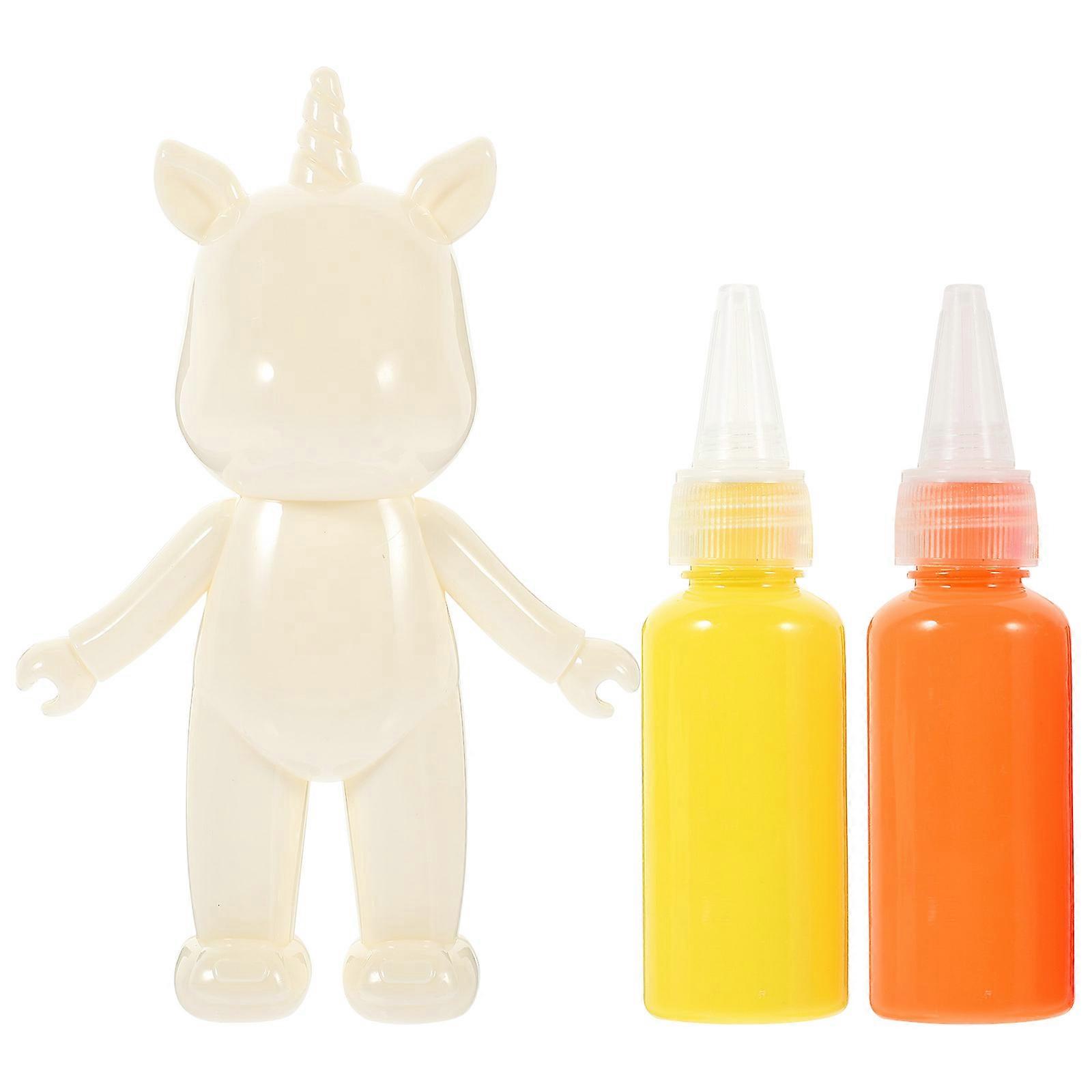 Creative Simulation Unicorn Shape Toys For Children Party Supplies White Color 16X10X4.5CM 1 Set