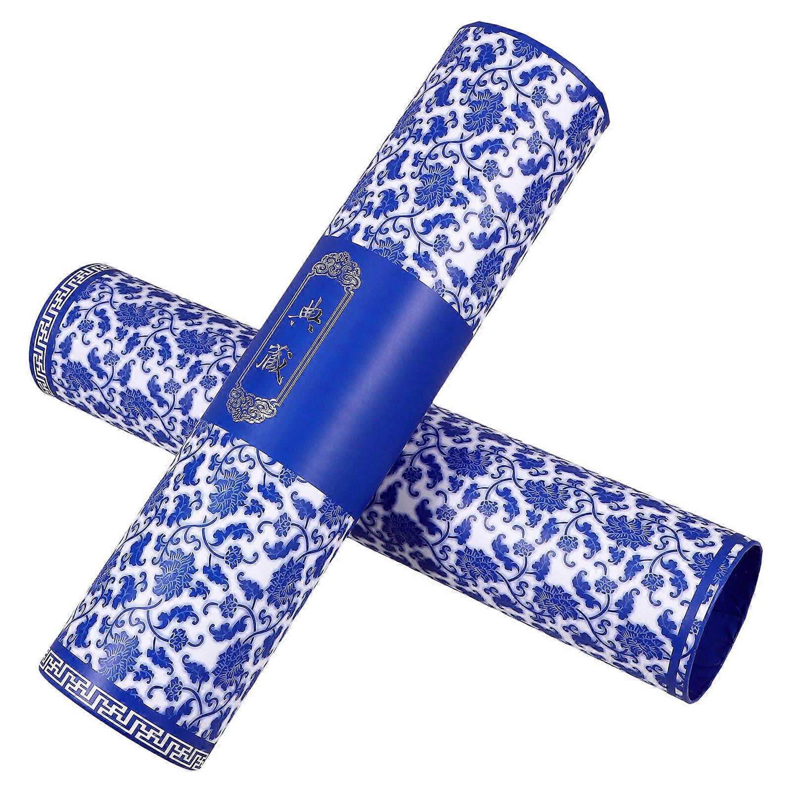 Poster Storage Container Paper Tube For Art Collection Transportation Suitable For Students Architects Designers In Blue 1Set