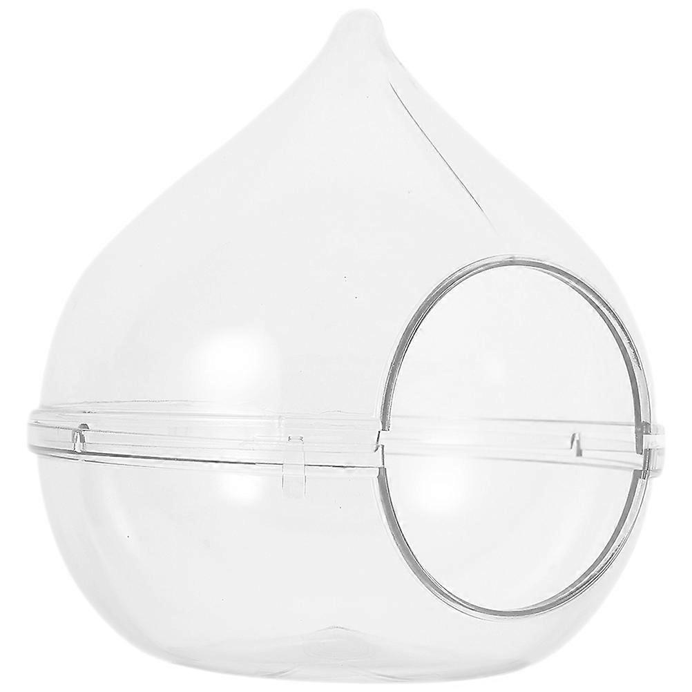 Small Pet Bath Container For Hamsters And Chinchillas In White Color Featuring Simple Design And Curved Bottom 1Set