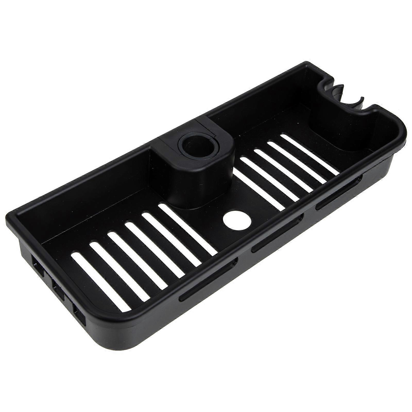 Black Plastic Shower Storage Rack for Home with Strong Load-bearing Capacity and Large Capacity 2pcs