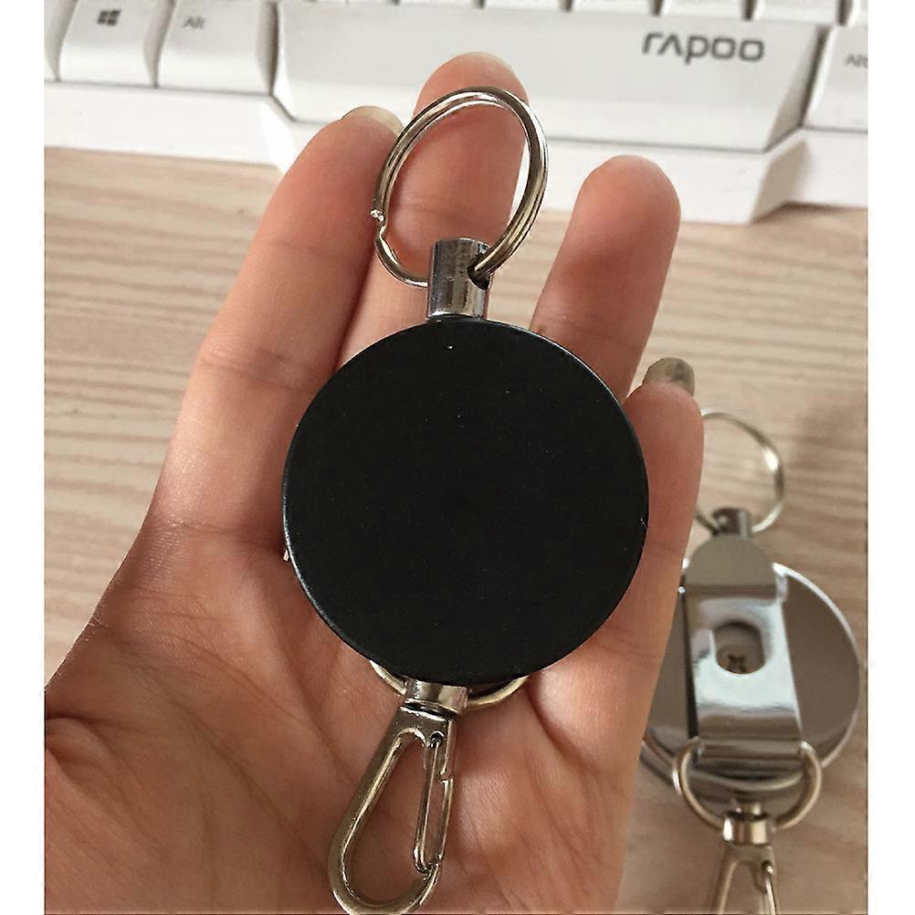 Heavy Duty Key Chain With Belt Clip For Camping 68-70Cm Chain Pull 2Pack Retractable Design