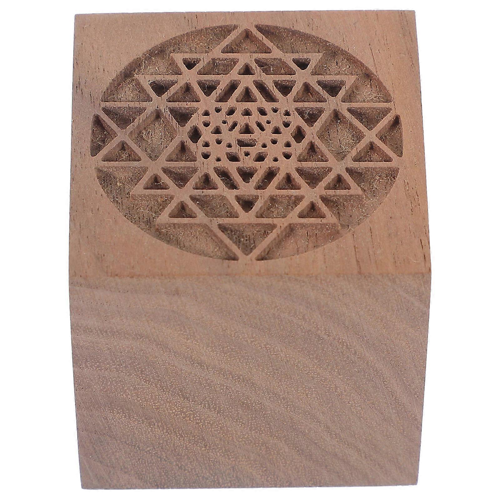 Aromatherapy Wood Block Diffuser 4X4X4CM Cube Shape Decoration Adults 1Pack