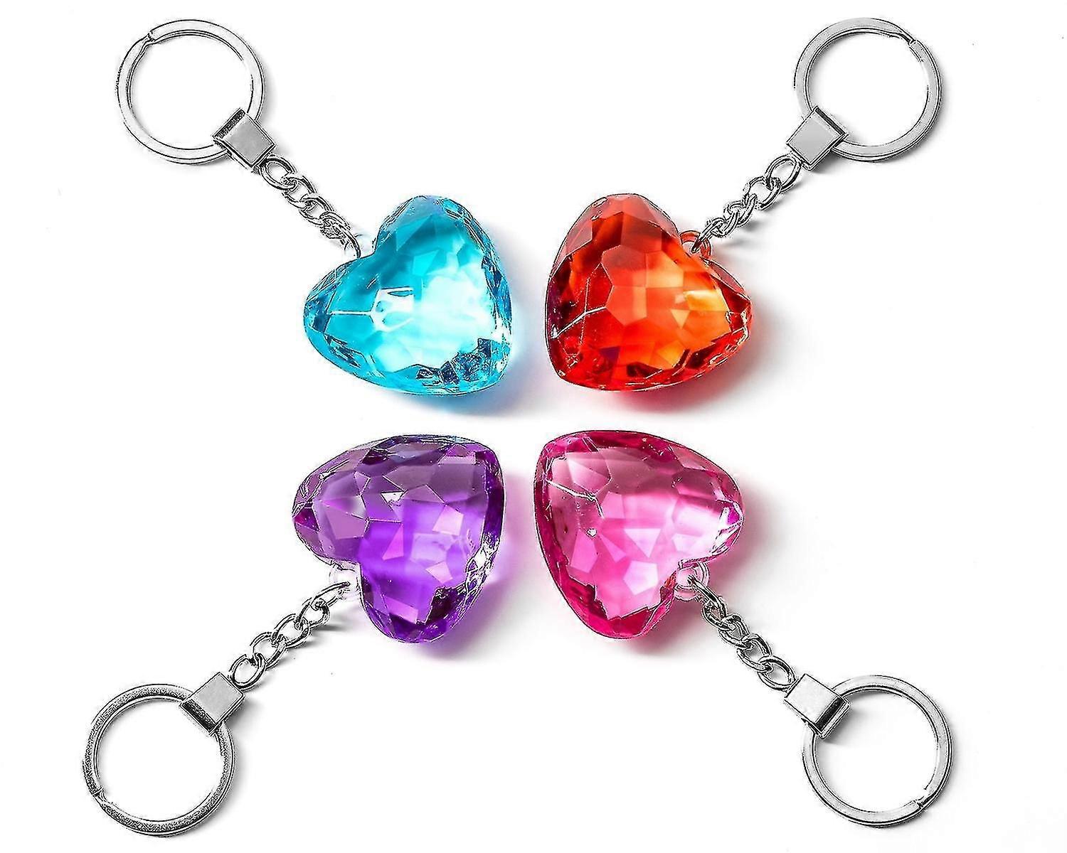 Glashjrtan - 4 e set (rd, bl, lila, rosa)