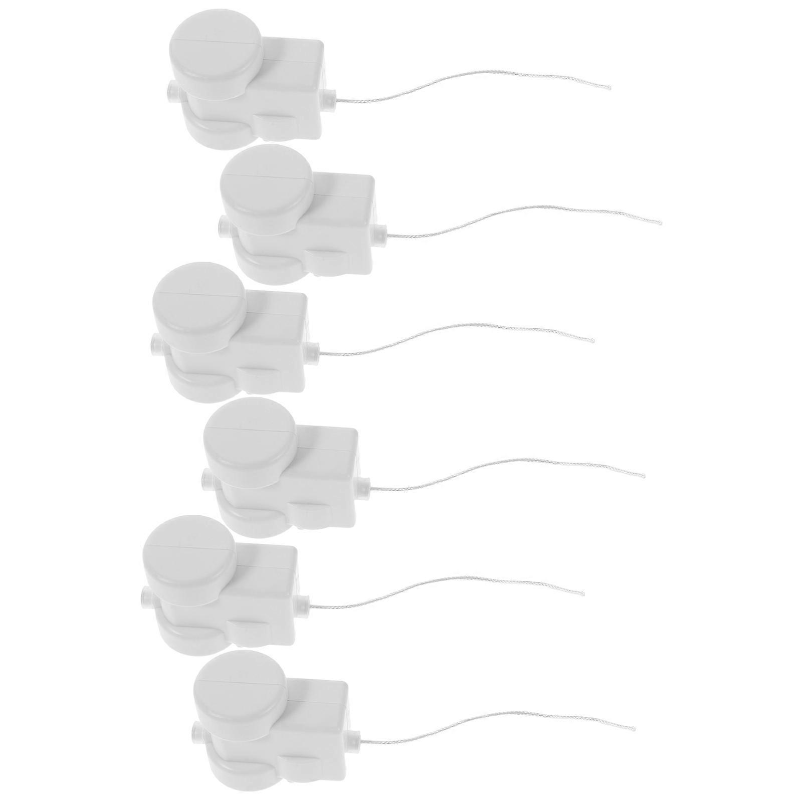 6pcs DIY Plush Pull String Vibration Motors Plastic Parts for Lightweight Crafting Mechanism Indoor Outdoor Projects