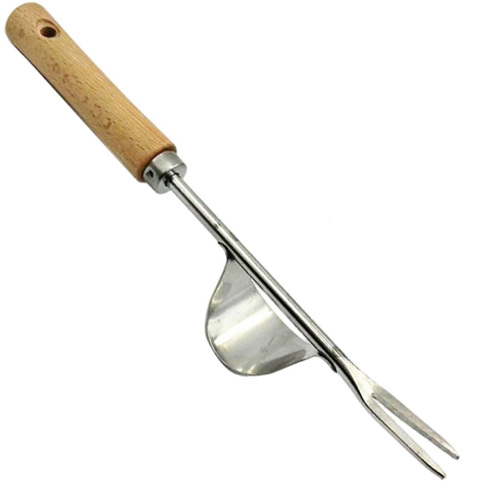Weed Puller Tool, Stainless Steel Hand Weed Tool with Lever Base and Comfort, Hanging Garden Fork for Weed Removal, Deep Root Digging Ref: 4297