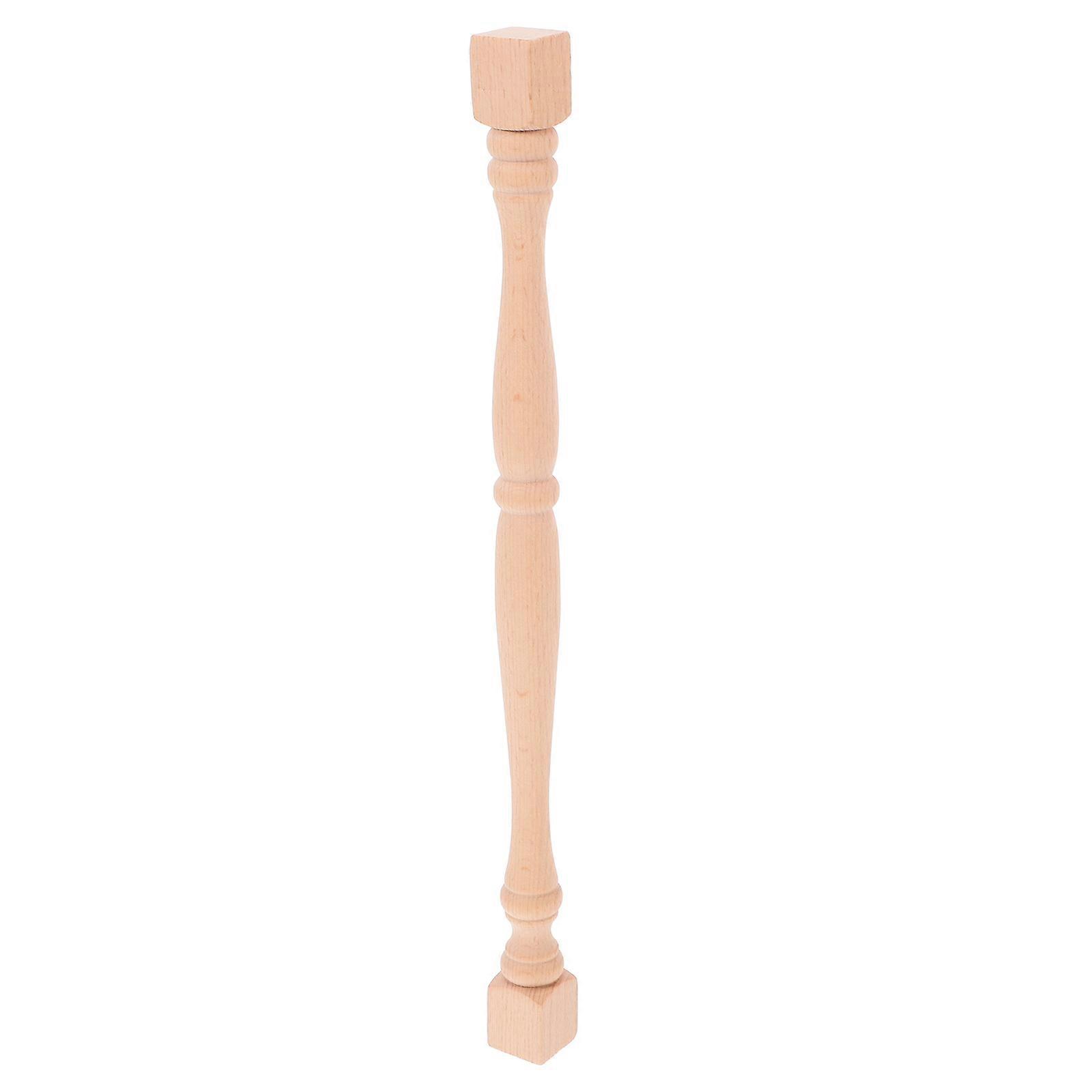 Unfinished Wooden Baluster Spindle for Home Decor – Multifunctional Furniture Post, Cabinet Support & Staircase Accent – Unique Shaped Wood Column