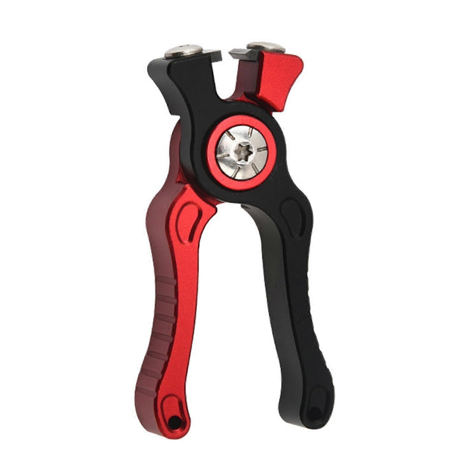 Fishing Pliers Set with Hook Remover, Line Scissors and Quick Line Cutter for Anglers Red Black