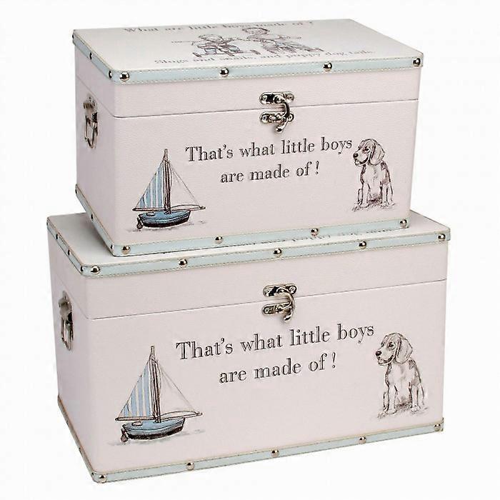 Luggage series - Set of 2 Storage Boxes - Little Boys