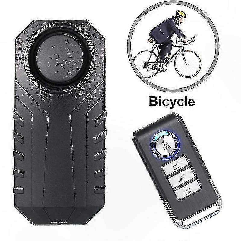 Super Loud 113dB Anti-Theft Alarm for Bicycles and Motorcycles with Remote Control (1-Pack)