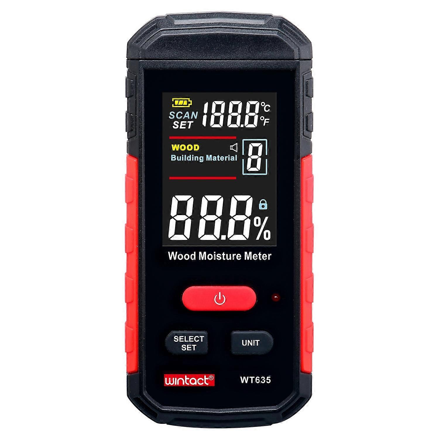 Wintact WT635 Wood Moisture Meter with 10 Gears WT635