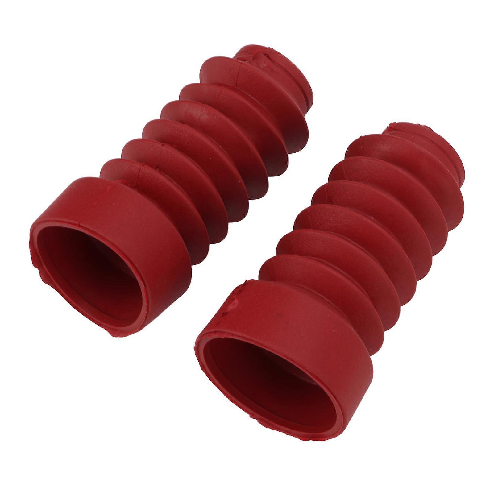 2PCS Motorcycle Front Shock Absorber Dust Cover Rubber Replacement for DIO 18/27/28/34/35Red 