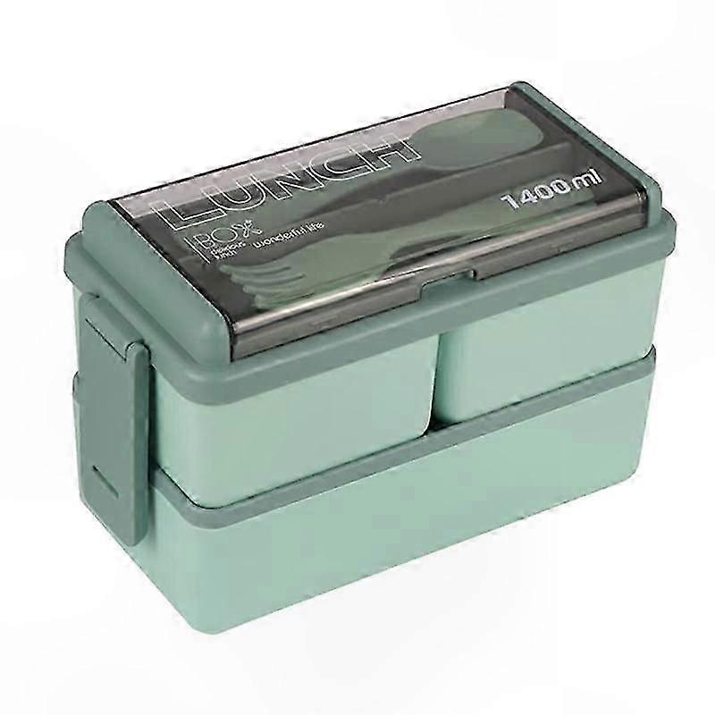 3-Compartment Bento Lunch Box Kit, 47.35oz Meal Prep Container for Adults