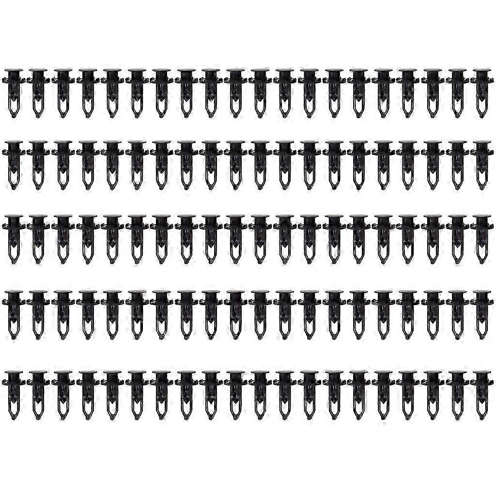 Universal Car Bumper FenderLiner Push-Type Retainer Pin Rivet 100pcs