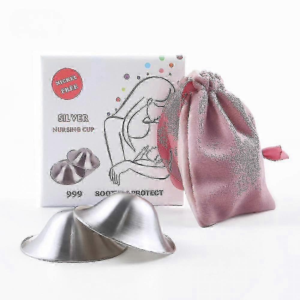 925纯银护罩，母乳喂养用银杯，哺乳新生儿用吸乳护罩，必备护罩和护垫 JP